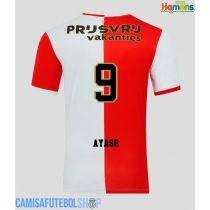 Camisa de time de futebol Feyenoord Ayase Ueda #9 Replicas 1º Equipamento 2025-26 Manga Curta